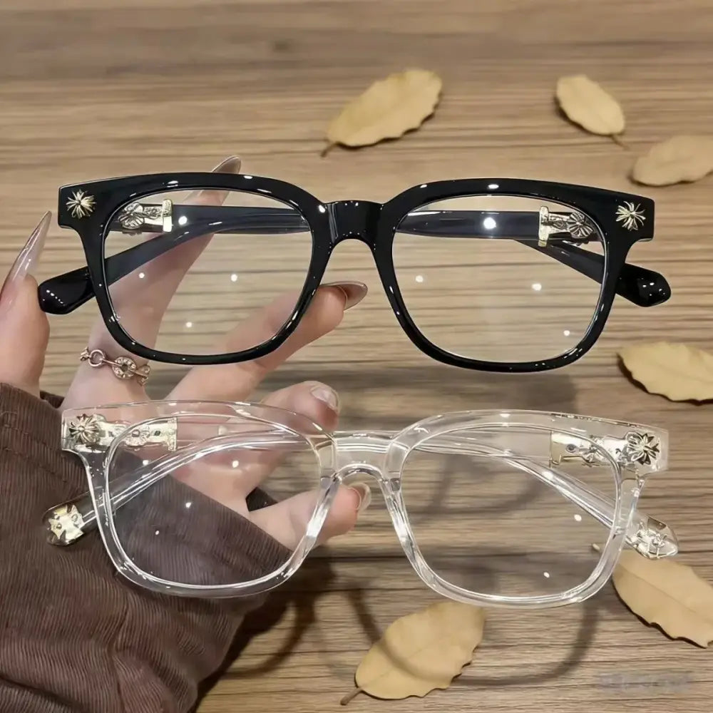 2pcs CRH Style retro anti blue light versatile glasses 👓