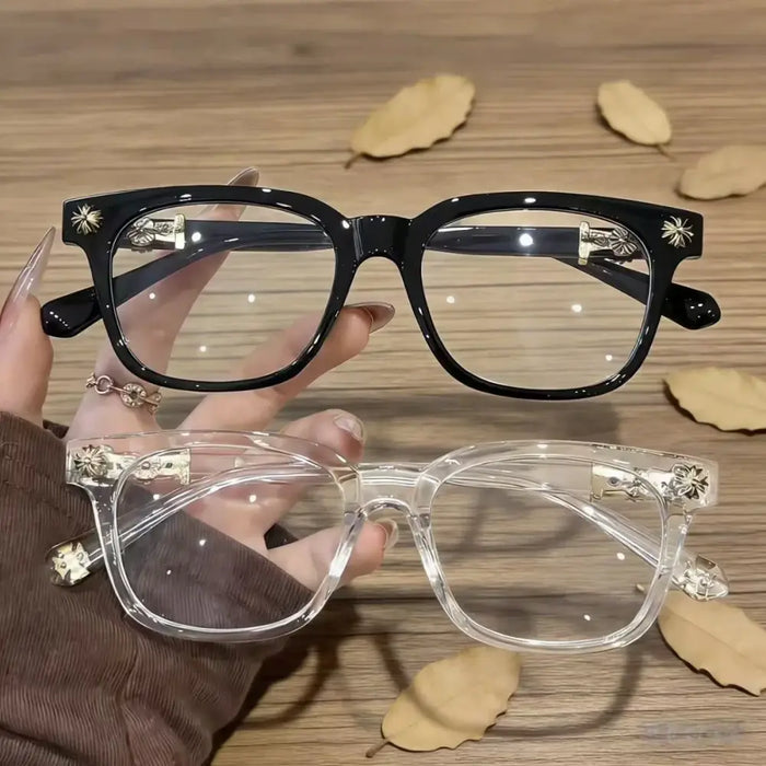 2pcs CRH Style retro anti blue light versatile glasses 👓