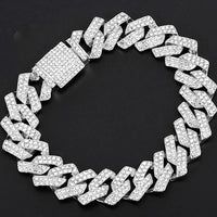 3 pieces set of Diamond Watch With Bracelet Iced Out Golden Wrist Watches Luxury Brand 💎