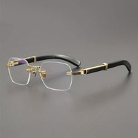 CRT styl rimless HD anti- glasses-stylish square flat mirror ✨