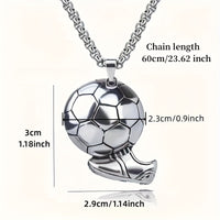 Football-Themed Alloy Pendant Necklace ⚽️