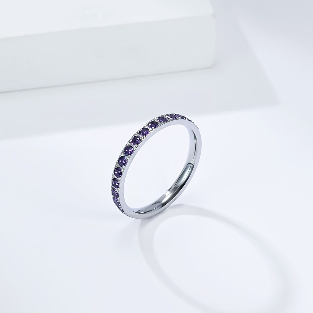 Womens Niche High-end Daisy-studded Stackable Pinky Ring 💍