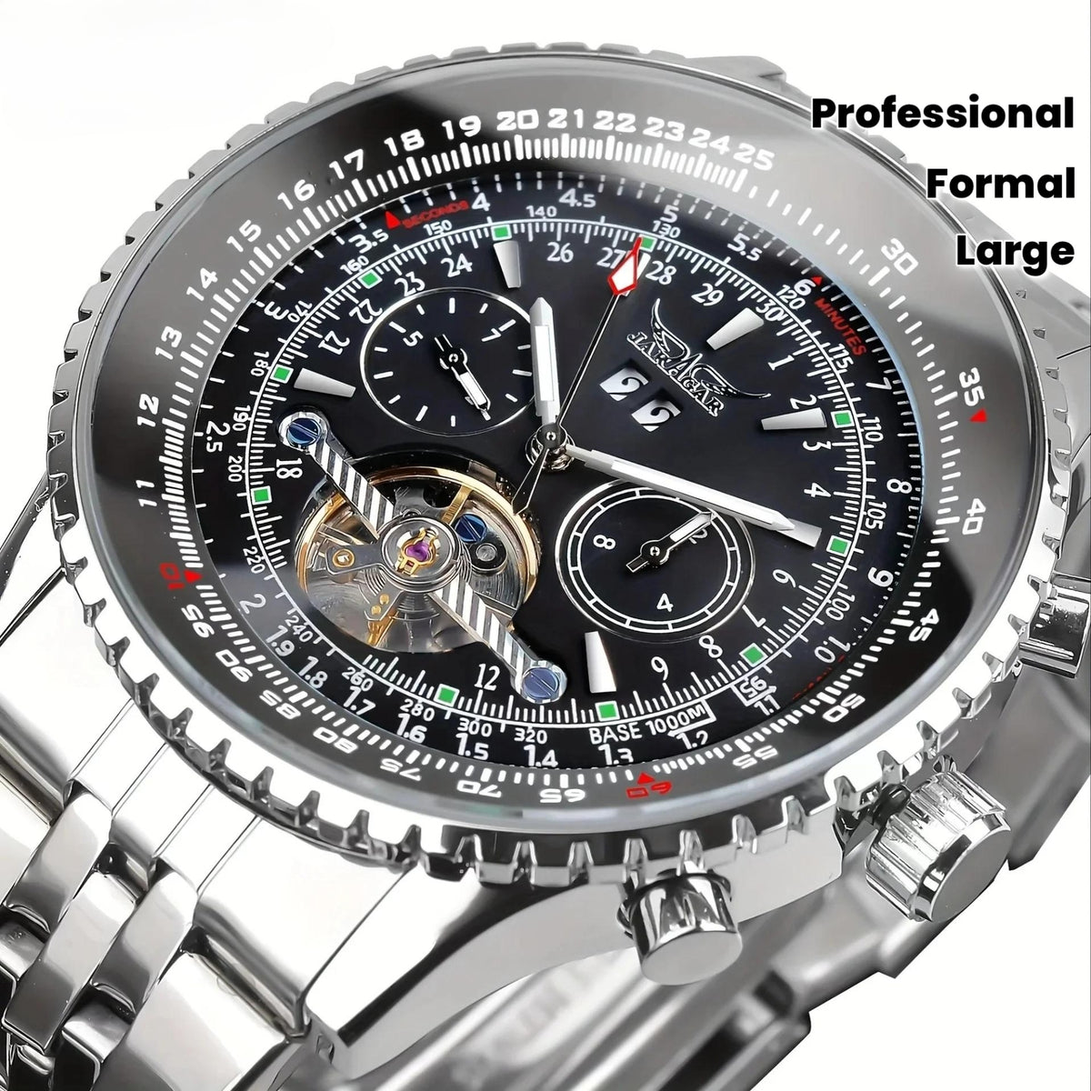 Luxury Automatic Mechanical Movement Large Dial with Date/Day Wristwatch ⏱️