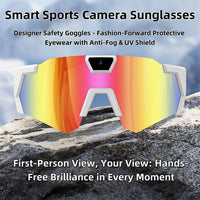 4k Baseball with Camera Smart Glass Waterproof Windproof Skiing Sport Camera Sunglasses 👓