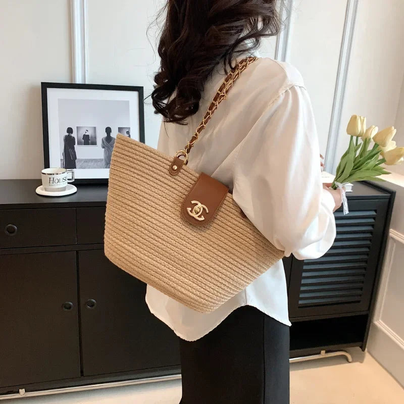 White Luxury Brand Leather Tote Bag for Women Elegant Classic Shoulder Bag Messenger Style Ladies Handbag Popular