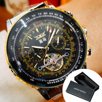 Luxury Men's Automatic Mechanical Watch with Tourbillon Movement ⏱️