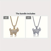 - Zircon Goat Necklace, Perfect for Everyday Wear And Creative Zircon Jewelry ✨