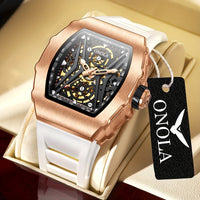 Luxury Automatic Mechanical Silicone band Watches  ⏱️