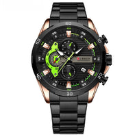 Mens Six-Hand Steel-Strap Motorcycle Watch ✨