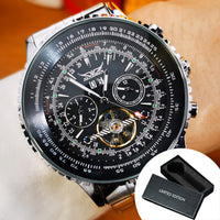 Luxury Men's Automatic Mechanical Watch with Tourbillon Movement ⏱️