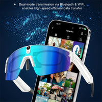 800W Camera AI Voice Assistant Bluetooth Call Music UV Sun Protection Lightweight Smart Glasses 👓
