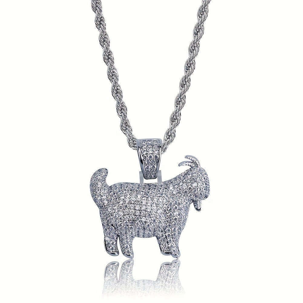 - Zircon Goat Necklace, Perfect for Everyday Wear And Creative Zircon Jewelry ✨