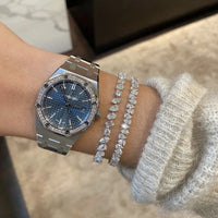Luxury Square Water Drop Tennis Chain Bracelets Cubic Zirconia CZ Bohemian 💎