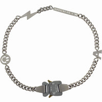 Titanium Steel Street Men Letters Metal Safety Buckle Necklace Fashion Jewelry ✨