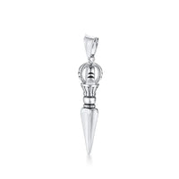 GANDHANRA STAINLESS STEEL VAJRA DAGGER PATRON SAINT AMULET NECKLACE✨