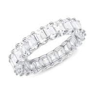 Luxury Micro Paved Square Cubic Zirconia Promise Love Rings 💍