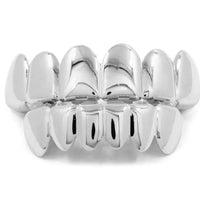 Gold Silver Plated HIP HOP Tooth Grillz Top& Bottom  Teeth Set 🦷