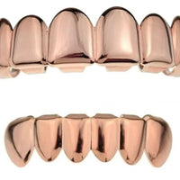 Gold Silver Plated HIP HOP Tooth Grillz Top& Bottom  Teeth Set 🦷