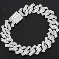 3 pieces set of Diamond Watch With Bracelet Iced Out Golden Wrist Watches Luxury Brand 💎
