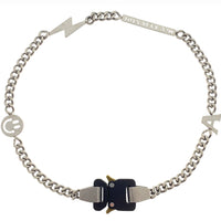 Titanium Steel Street Men Letters Metal Safety Buckle Necklace Fashion Jewelry ✨