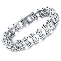 Bike Bicycle Chain 316L Stainless Steel Mens Bracelet ⛓