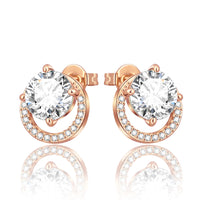 Rose Gold Series 925 Sterling Silver Flamingo Giraffe Star and Moon Flower Earrings ✨