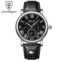 Luxury Watches For Men Chronograph Date Man Quartz Watch Waterproof Leather ⌚️