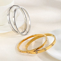 Luxury Cubic Zircon Round Bangle Bracelet for Women Jewelry ✨