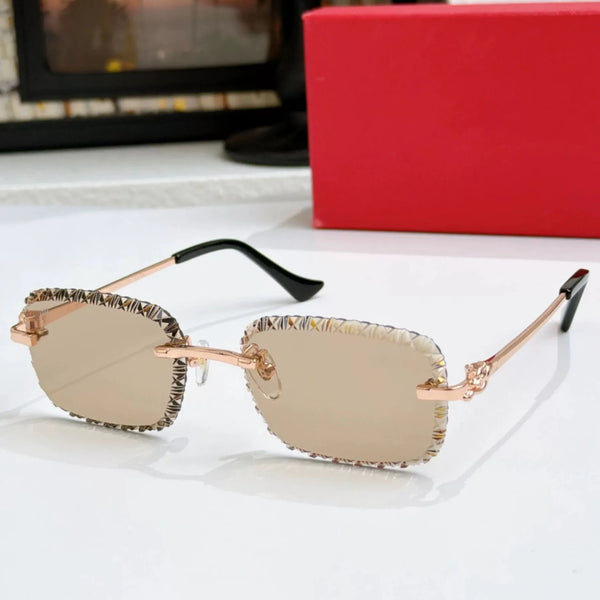Diamond Cutting Lens Luxury Sunglasses 👓