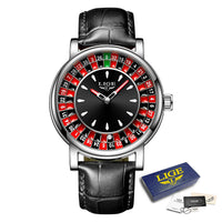 Roulette Game Dial Luxury Watches men Fashion Mens Watch Waterproof 🎰