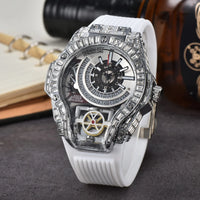 Full diamond Classic Quartz Watches Mens Case Business Luxury 💎