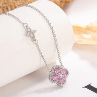 925 Sterling Silver Lucky Four-leaf Clover Pendant Necklace 💎