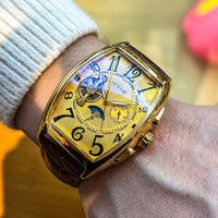 Luxury, Stylish Skeleton Men's Watch, Fully Automatic Mechanical Watch ⌚️