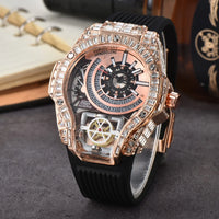 Full diamond Classic Quartz Watches Mens Case Business Luxury 💎