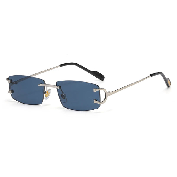 Rectangle Rimless Sunglasses&EyeglassesLuxury Brand Designer 🕶️