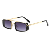 Square Sunglasses Women Men Metal Frame Rectangle Sun Glasses Oval Eyewear Sunglasses 🕶️