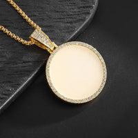 Diamond  Hip Hop Necklace Shiny Cubic Zirconia Wallet Pendant 💎