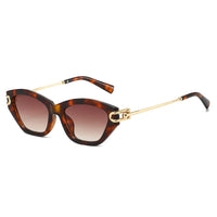 Square Sunglasses with Silver Buckle Accent | UV Protection | Trendy Women's🕶️