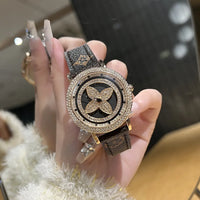 Quarts 28mm Quality watches for women four leaf ⏱️
