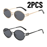 Retro Small Frame Woman Man Metal Cat Eye Glasses Shades UV Protection Sun Glasses✨