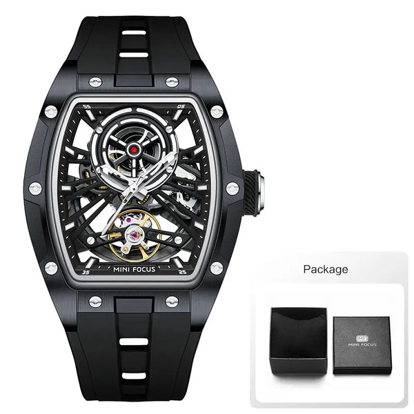 Automatic Mechanical Watch Men Wristwatch Fashion Black Waterproof ⏱️