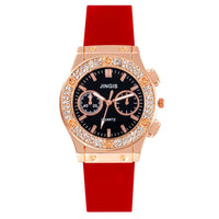 New Silicone Quartz Watch Diamond Watch Neutral Watch Alloy 💎