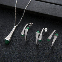 Cubic Zircon Brand 3pcs Jewelry Set 💎