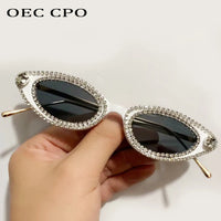Cat Eye Diamond Sunglasses Women Unique Luxury Rhinestone Sunglasses ✨