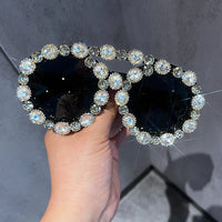 Luxury Gem Green Diamond Sun Glasses Personal Female UV400 🕶️