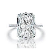 Zirconia Engagement Ring Original Real Silver Color Designer 💍