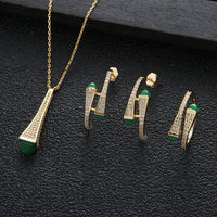 Cubic Zircon Brand 3pcs Jewelry Set 💎