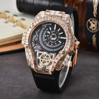 Full diamond Classic Quartz Watches Mens Case Business Luxury 💎