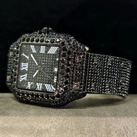 Cool Black Ice Watch Luxury Stainless Steel Quartz 💎