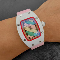 Luxury Candy Watch For Women Elegant Tonneau Original Design Watch 🍭